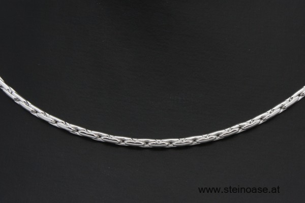 Kette 42cm / Stärke 2mm  versilbert